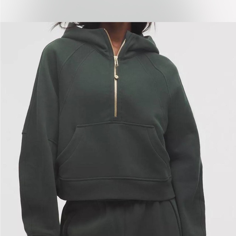 lululemon athletica Dark Green Half-Zip Hoodie